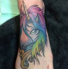 Explore creative & latest unicorn tattoo ideas from unicorn tattoo images gallery on tattoostime.com. 53 Best Unicorn Tattoo Designs For Women Tattooblend