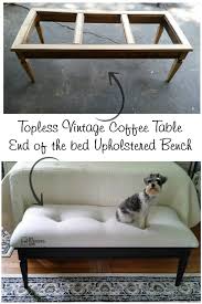 Unique and decorative coffee tables with storage. Coffee Table Bench Easy Button Tufted Upholstery My Repurposed Life Rescue Re Imagine Repeat