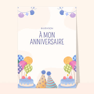 Invitation anniversaire adultes