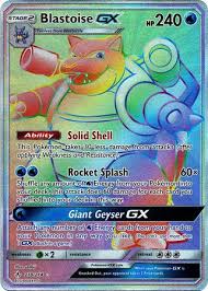 It was released on march 1, 2019 in japan and released on may 3, 2019 in the us. Blastoise Gx 218 214 Secret Rare Pokemon Singles Sun Moon Unbroken Bonds Collector S Cache