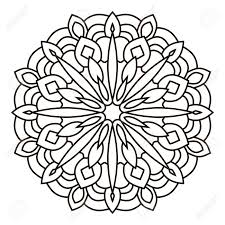 100% free coloring page of mandala. Symmetrical Circular Pattern Mandala Oriental Pattern Coloring Royalty Free Cliparts Vectors And Stock Illustration Image 59566665