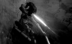 Black And White Wallpaper Anime Hd Anime Attack On Titan Mikasa Ackerman Attack On Titan Shingeki No Kyojin Black White Wallpaper Attack On Titan Art Attack On Titan Anime Mikasa