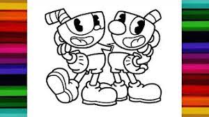 Cuphead coloring pages and mugman wip printable cuphead and mugman coloring pages master cuphead coloring pages print and color luxurious and splendid cuphead coloring page cerberus mugman pages tea cup coloring page pages printable image teacup home color. Coloring For Kids Coloring Pages For Kids Cuphead How To Coloring Draw Kids Youtube