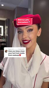 How to Remove Foundation from Emirates Cabin Crew Hat