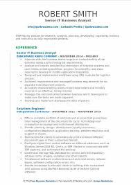 It Business Analyst Resume Samples Qwikresume
