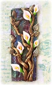 Pin De Masuma Parvin En Cuadros Relieve Arte De Arcilla Flores De Arcilla Polimerica Manualidades Con Arcilla Polimerica