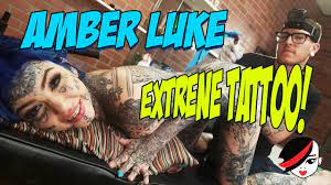 Amber Luke gets the MOST INTENSE TATTOO! - YouTube