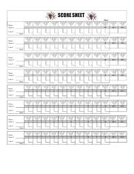 36 Printable Bowling Score Sheet Templates Examples