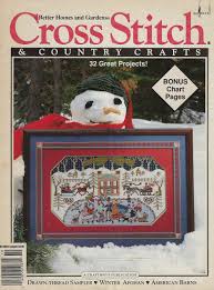 Fun and simple crafts ideas, sewing and knitting patterns, scrapbooking projects, and creative crafts for any budget and skill level. Cross Stitch Country Crafts Vintage Better Homes And Etsy Cross Stitch Magazines Cross Stitch Country Crafts