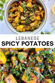 Batata Harra Lebanese Spicy Potatoes Globally Flavored Recipe Thanksgiving Recipes Side Dishes Spicy Dishes Lebanese Recipes