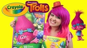 Kids can color their favorite trolls characters on the big coloring pages. Coloring Poppy From Trolls Crayola Giant Coloring Book Coloring With Kimmi The Clown Youtube