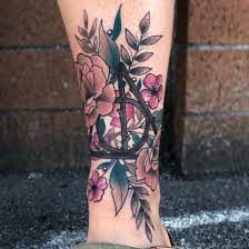Maybe you would like to learn more about one of these? Tattoo Uploaded By Alexus Oropeza Harry Potter Ankle Floral Harrypotter Floral Feminine Flower Peony 844023 Tattoodo