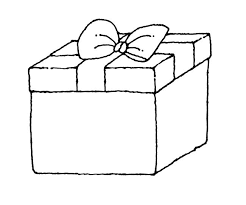 Kotak hadiah putih dengan ilustrasi aksen. Koleksi Gambar Pewarna Indah Dari Kotak Hadiah Untuk Kanak Kanak