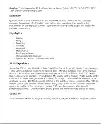 For your quality control resume, go hard on the hard skills they ask for in the job description, first and foremost. Resume Quality Control