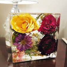 Preserving fresh flowers in resin means preparing the flowers first by drying them and covering them with a spray resin so they can hold up to the process. Flower Preservation In Resin Wedding Flower Keepsake Made Etsy How To Preserve Flowers Diy Resin Crafts Pressed Flower Crafts