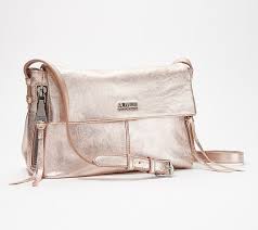 Aimee Kestenberg Leather Crossbody Bali 2 Qvc Com Leather Crossbody Leather Crossbody