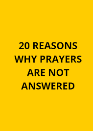 The unanswered prayer for jesus occurred in the garden of gethsemane when, as luther put it, god struggled with god. while jesus lay prostrate on the ground, sweat falling from him like drops of blood, his prayers took on an uncharacteristic tone of pleading. 20 Reasons Why Prayers Are Not Answered Prayer Points