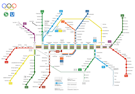 Das Olympia Liniennetz 26 08 11 09 1972 U Bahn Olympia Bahn