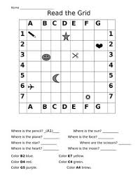 Map Grid Worksheet Map Worksheets Map Skills Worksheet Template