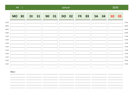 Unsere kalender sind lizenzfrei, und können direkt heruntergeladen und ausgedruckt werden. Wochenkalender 2020 Schweiz Excel Pdf Kostenlos Downloaden