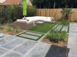 Stunning Geometric Garden Design With Our Milano Rattan Sofa Set At The Centre Garden Design Garden Furniture Home And Garden
