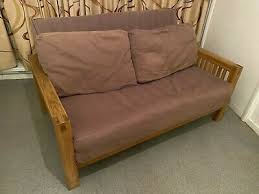 We'd suggest calico (undyed ivory cotton) if the futon is for a bed. Futon Company Oke 3 Panel Two Seater Sofa Bed Solid Oak I Can Deliver 240 00 Picclick Uk