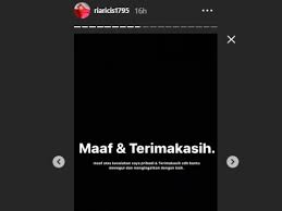 Check spelling or type a new query. Sudah Minta Maaf Ria Ricis Makin Dihujat Warganet