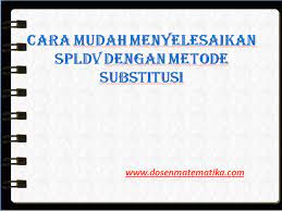 We did not find results for: Cara Mudah Menyelesaikan Spldv Dengan Metode Substitusi