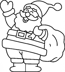 Papa Noel Para Colorear Imprimir