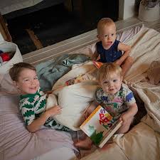 Great weekend with the Klenda fam! Got the 3 new babies together finally ❤️