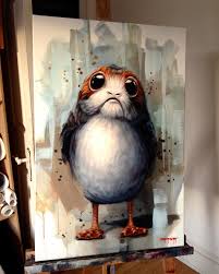 Love These Little Guys New Porg Commission Starwars Starwarsthelastjedi Porg Art Artist Oil Star Wars Art Painting Star Wars Painting Star Wars Art