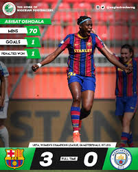 Discover more posts about asisat oshoala. Eaglestracker The Home Of Nigerian Footballers Auf Twitter Asisat Oshoala Asisatoshoala Fires Fcb Femeni Into A Comfortable Uwcl First Leg Victory