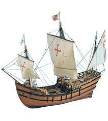 La Pinta Caravel. Wooden Model Ship Kit at 1:65 scale