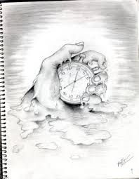 Time Lost Clock Drawings Clock Painting Drawings