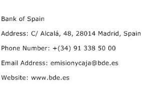 Banking from home is simple with tools and tech from pnc. Bank Of Spain Address Contact Number Of Bank Of Spain