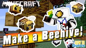 Alter the tier 1 beehive recipe from resourceful bees to not use a minecraft beehive and replace it with an. Minecraft Bees How To Make A Minecraft Beehive Farm Youtube