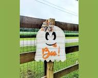 Halloween Boo Ghost DIY Door Hanger