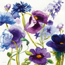 However, when growing a gardenia bush indoors, you must keep in mind that it requires bright light and. Shirley Novak Blue And Purple Mixed Garden I Art Print Canvas On Stretcher