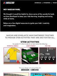 Choose from free lesson plans and activities that are constantly being added. Nascar Stem Games Activities And More For Kids Milled