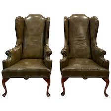 These olive leaves are a byproduct of olive production. Olive Green Leather Chair 1stdibs