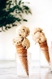 Vegan No Churn Eggnog Ice Cream Recipe Eggnog Ice Cream Healthy Chocolate Cookies Ice Cream