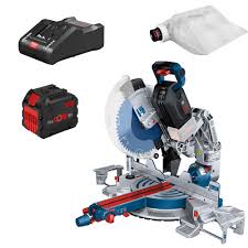 bosch akku kapp und gehrungssage gcm 18v 305 gdc biturbo mit 2x 12 0 ah