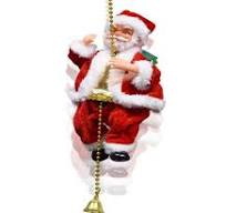 Santa Claus Music Climbing Rope, Rope Climbing Ladder Santa Electric Toys  for Christmas Party Home Door Wall Festive Decoration