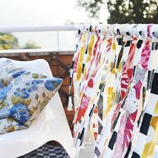 Decoracion Barandilla Con Tiras De Tela Diy Cover Your Balcony Railing With Strips Of Fabric Outdoors On Ikeaideas Summer Gard Railing Ikea Family Ikea