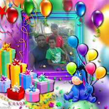 Birthday Cake With Photo Frame For Kids Videsh Birthday Happy Birthday Frame Happy Birthday Pictures Happy Birthday Wishes Photos