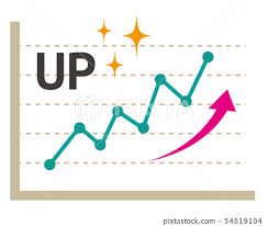 Icon Line Up Graph Line Graph Stock Chart Stock