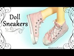 137 How To Cute Doll Sneakers Diy Bjd Barbie Shoe Tutorial Youtube Diy Sneakers Barbie Shoes Doll Shoes