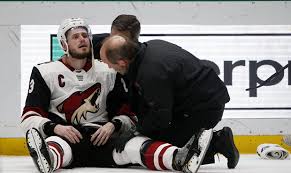 Could a potential package include winger and boston native conor garland? Coyotes Ekman Larsson Takes Scary Hit Returns To Game After Exiting