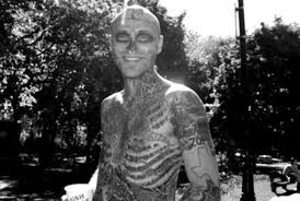 Visit us at inkedweddings.com and let us know what we can put together for you!. Lady Gaga S Born This Way Co Star Rick Genest Covered In Skeletal Tattoos Unmasked Daily Mail Online