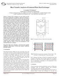 Plate and frame exchangers (plate heat exchangers): Pdf Heat Transfer Analysis Of Gasketed Plate Heat Exchanger